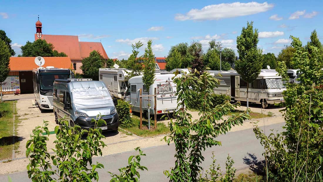 Wohnmobilstellplatz Wolframs-Eschenbach, Münsterblick