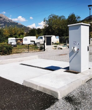 Borne pour camping cars