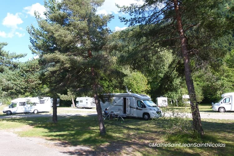 CAMPER PARK area of St Jean St Nicolas, Ditch Bridge