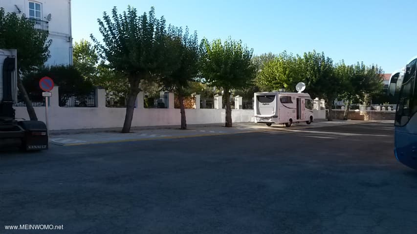 Área autocaravanas Valencia de Alcantara