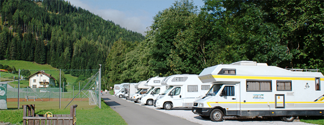 Wohnmobil- und Wohnwagenstellplatz 9563 Gnesau